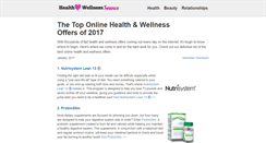 Desktop Screenshot of healthwellnesssource.com